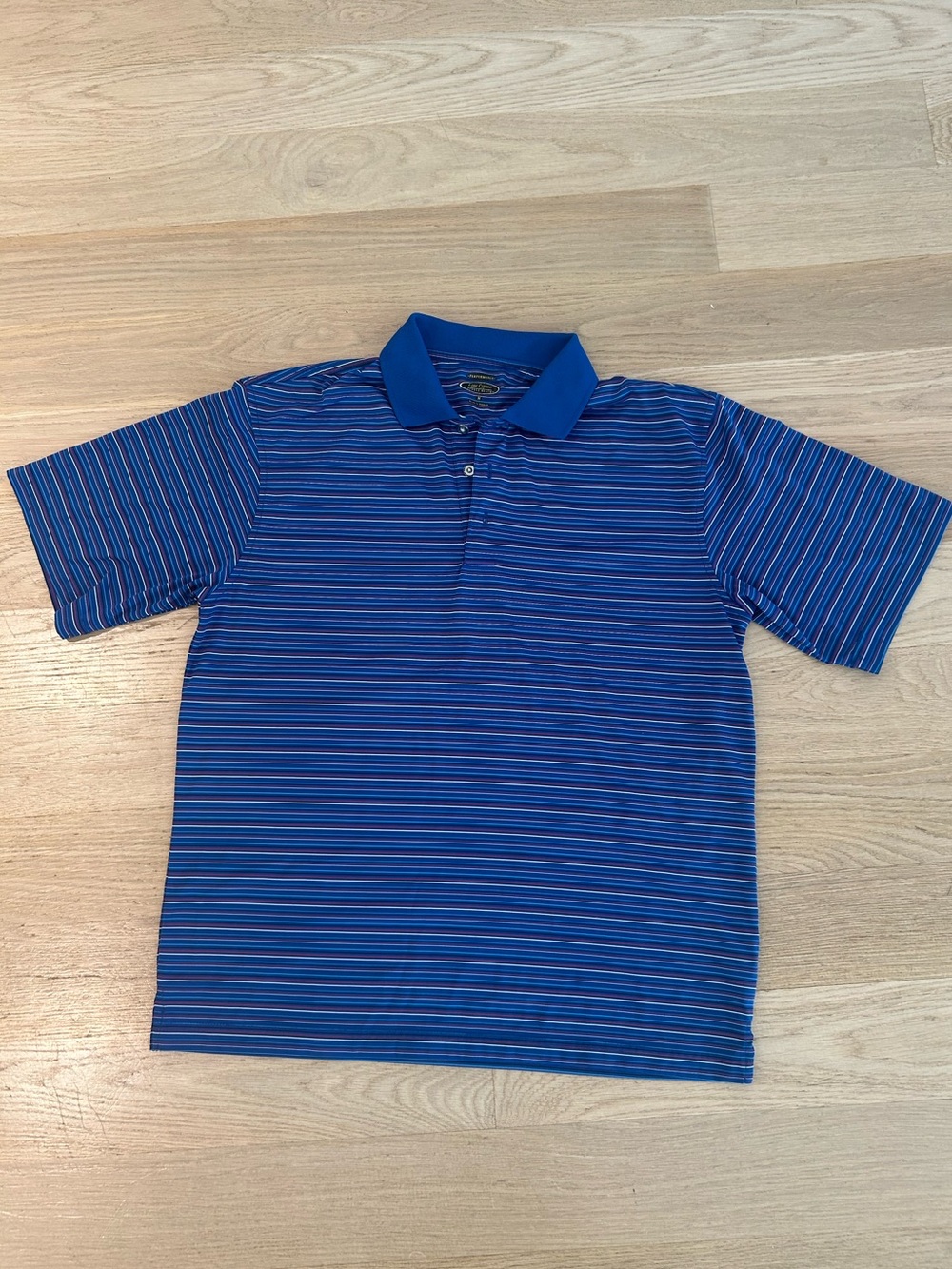 Pebble Beach Royal Blue Striped Polo